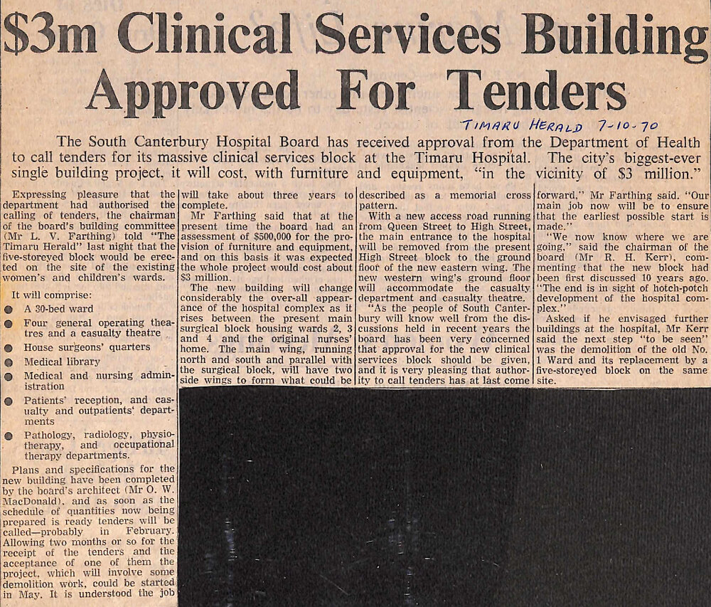 $3m Clinical Services Building approved for tenders