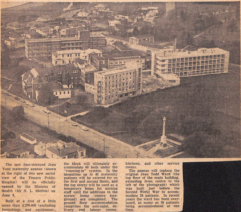 The new four storeyed Jean Todd maternity annexe