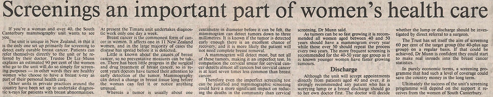 Screenings an important part of women's health care