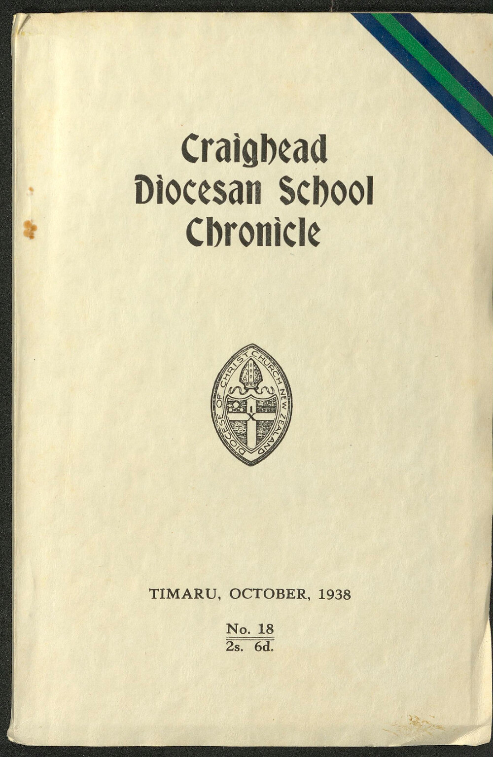 Craighead Diocesan School Chronicle no.18 1938