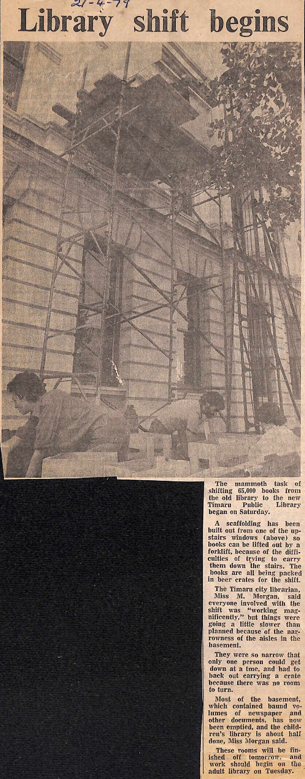 Library shift begins