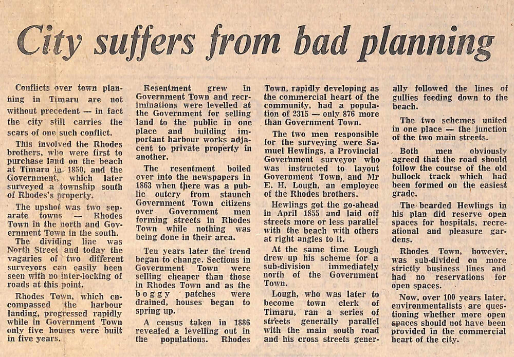 City suffers from bad planning