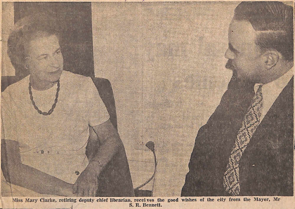 Deputy librarian retires today