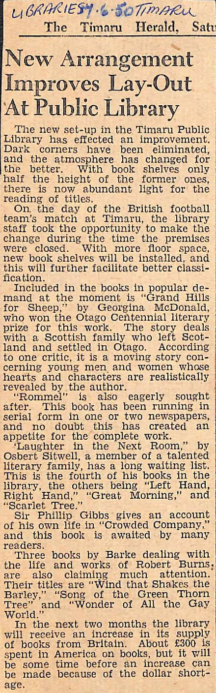 New Arrangement Improves Lay-Out At Public Library