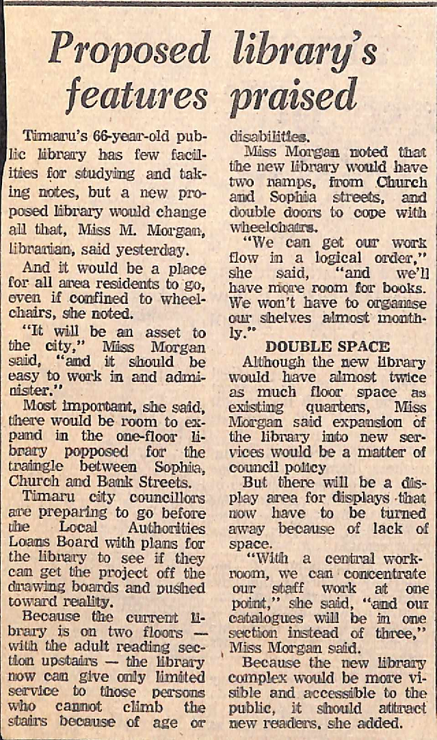 Proposed library's features praised