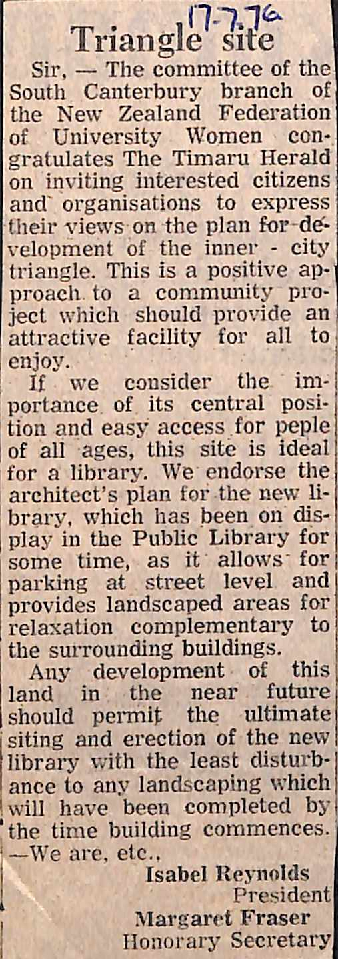 Letter to the editor: Triangle site