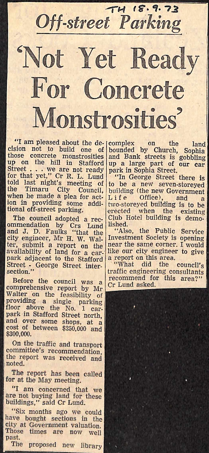 Off-street Parking: 'Not Yet Ready For Concrete Monstrosities'