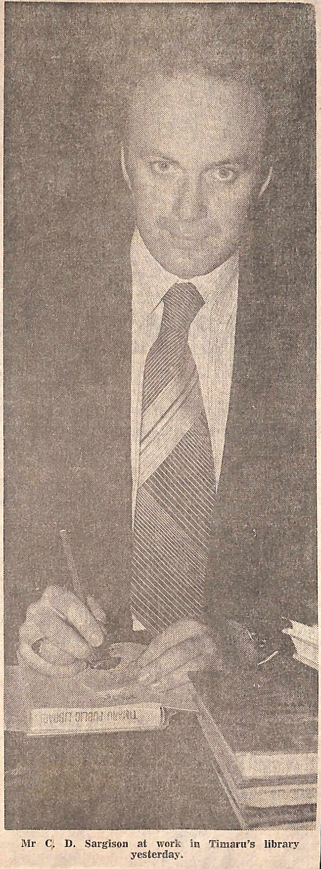 First male librarian in Timaru past novelty stage