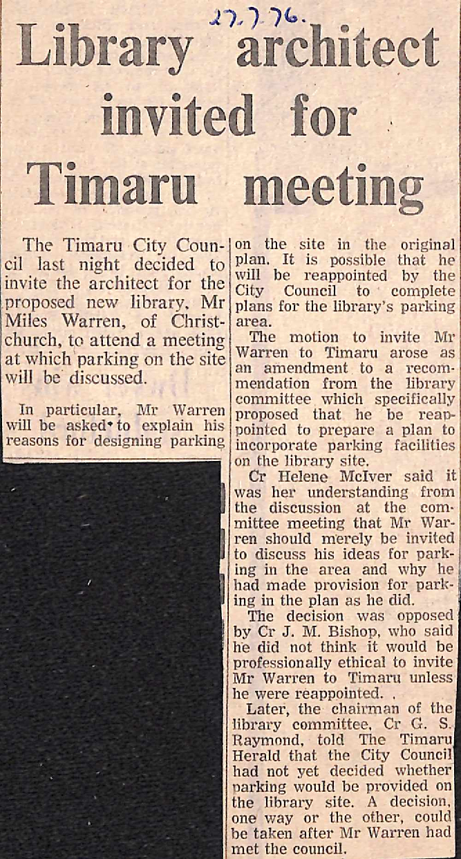 Library architect invited for Timaru meeting