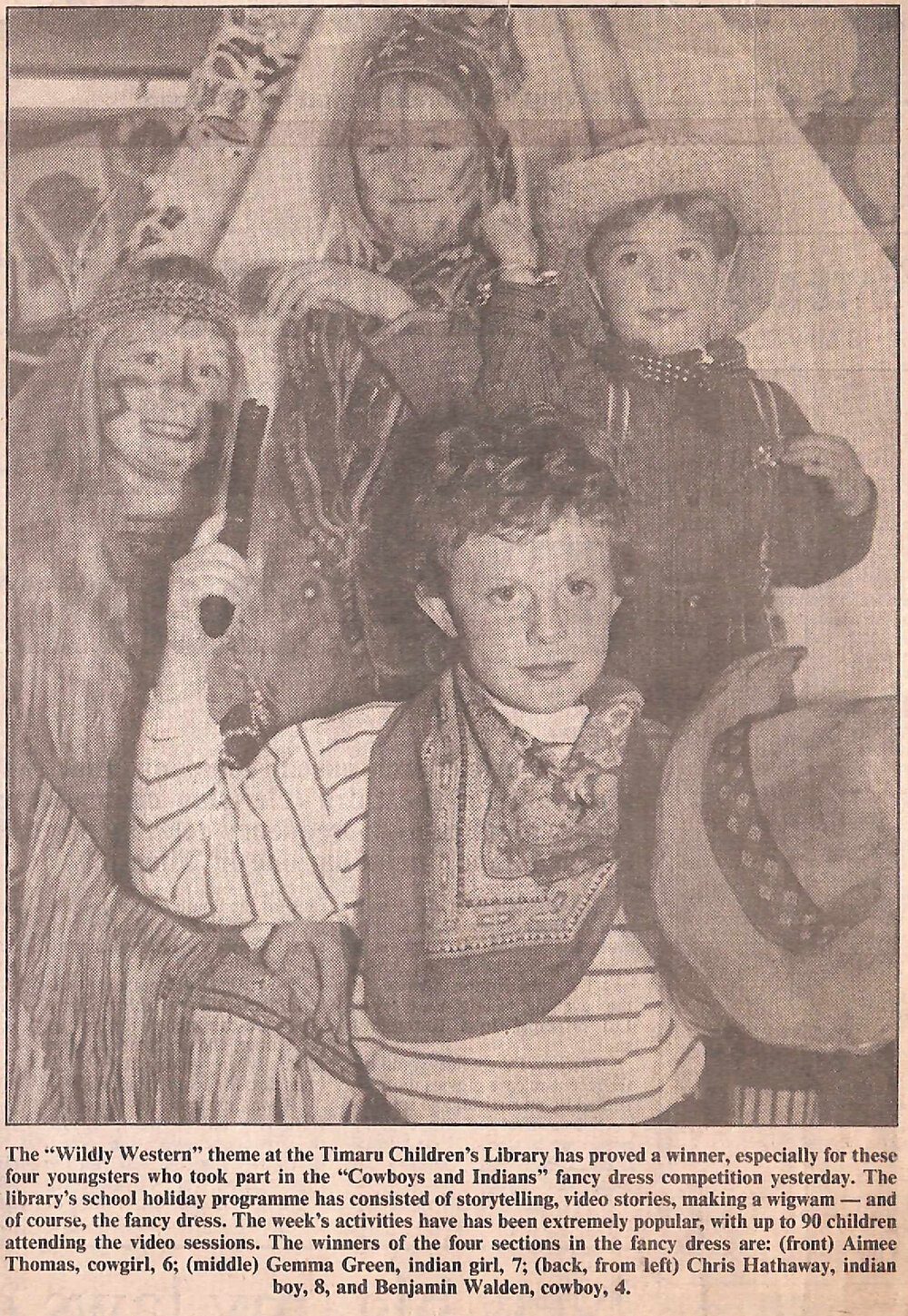 The 'Wildly Western' theme at the Timaru Children's Library has proved a winner