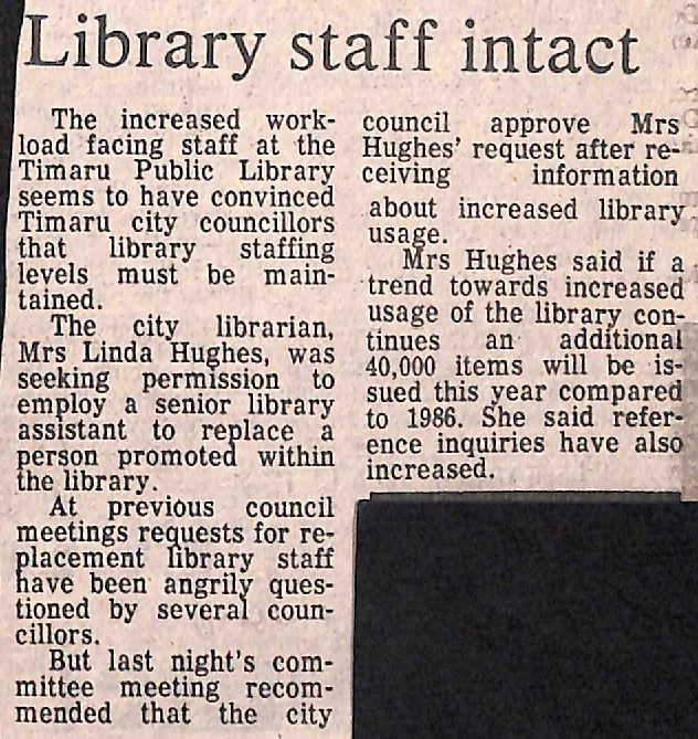 Library staff intact