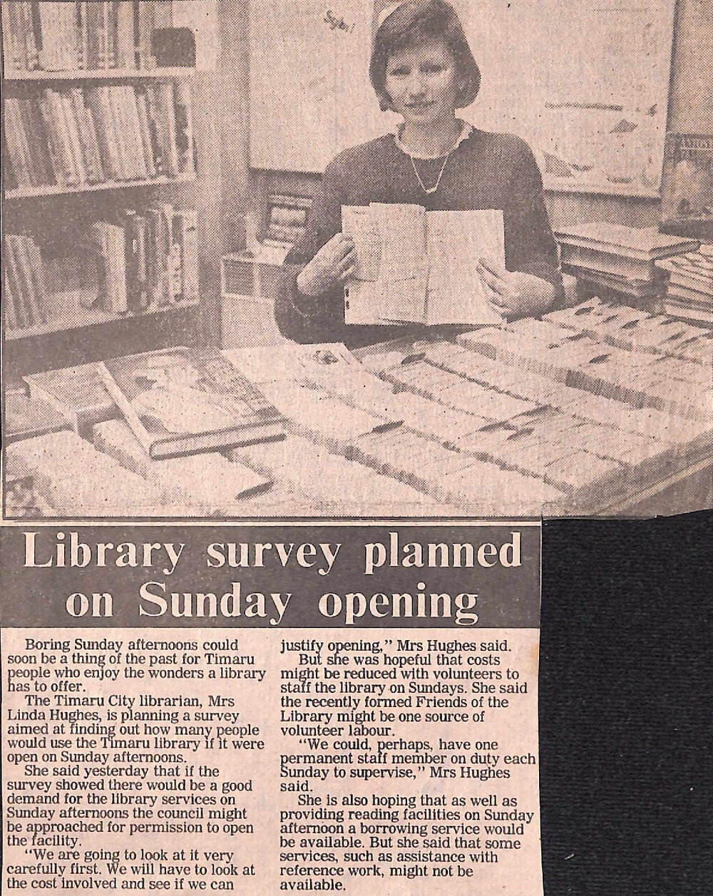 Library survey planned on Sunday opening