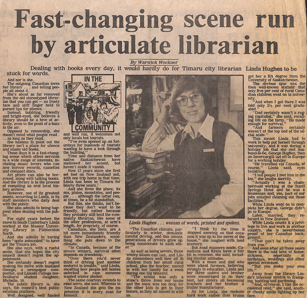 Fast-changing scene run by articulate librarian