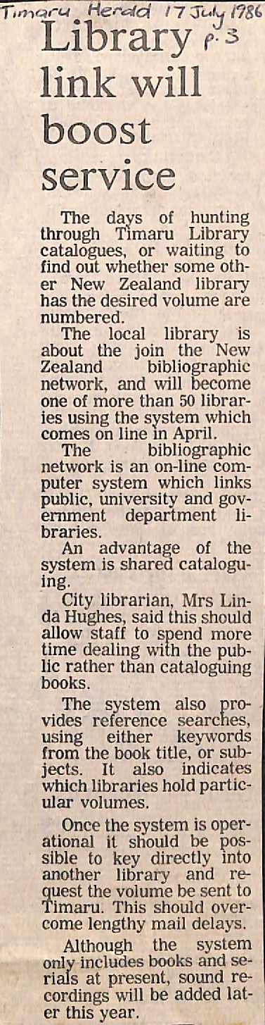 Library link will boost service