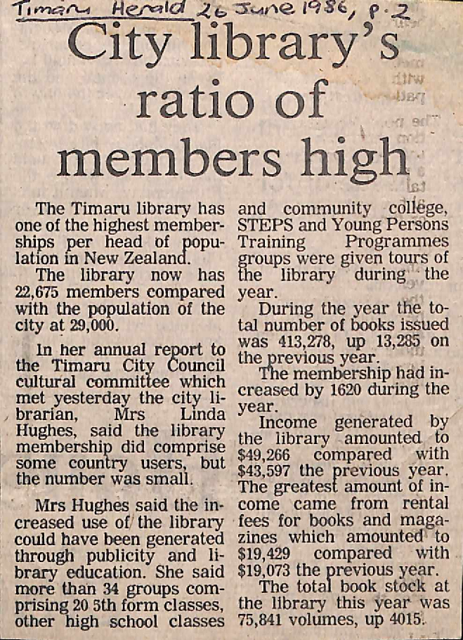 City library's ratio of members high