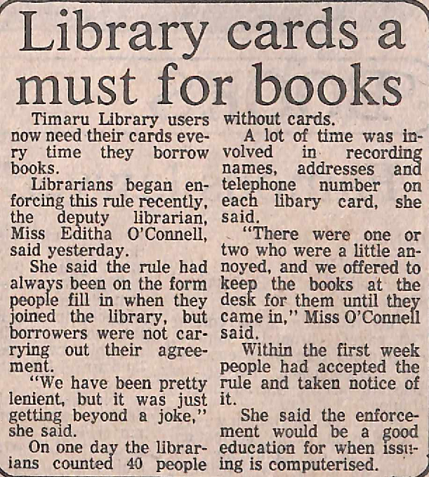 Library cards a must for books