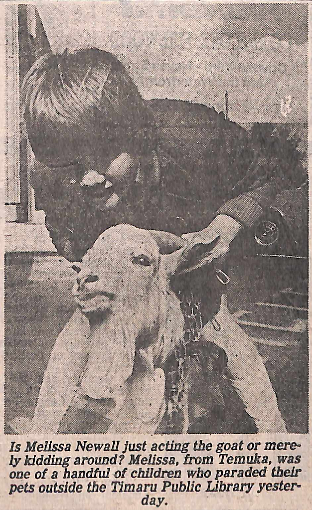 Is Melissa Newall just acting the goat or merely kidding around?