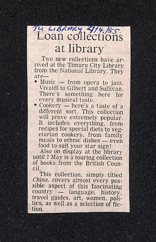 Loan collections at library