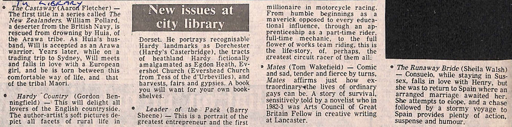 New issues at city library