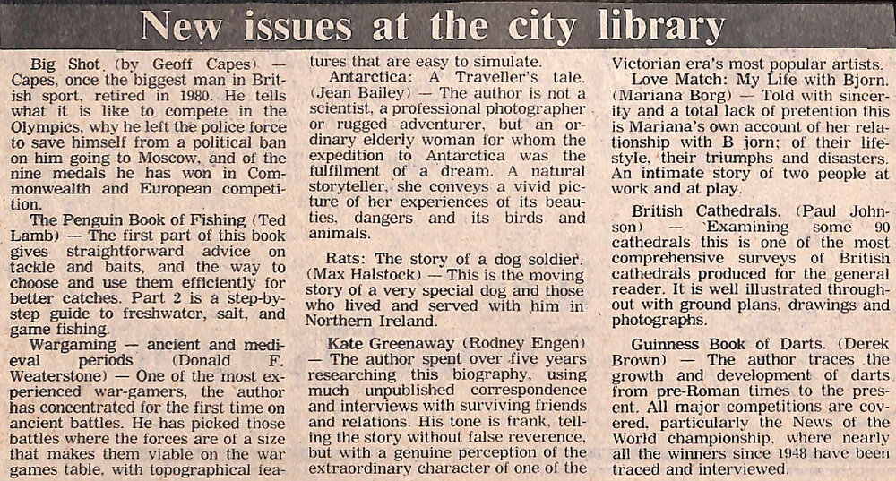 New issues at the city library