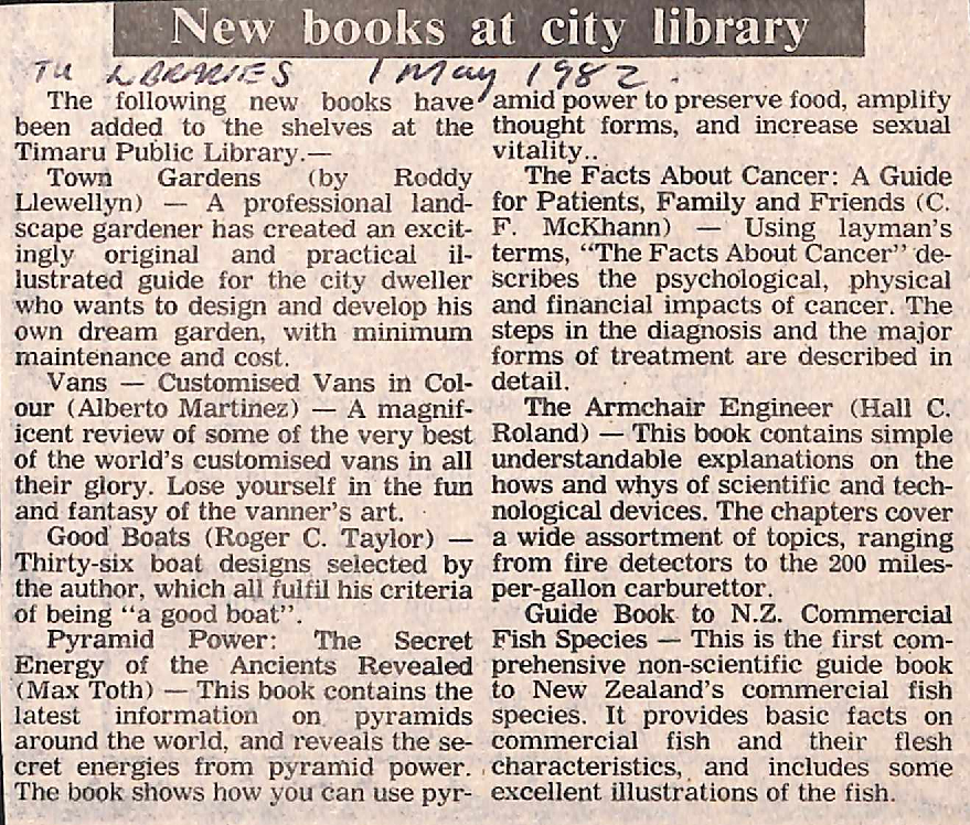 New books at city library