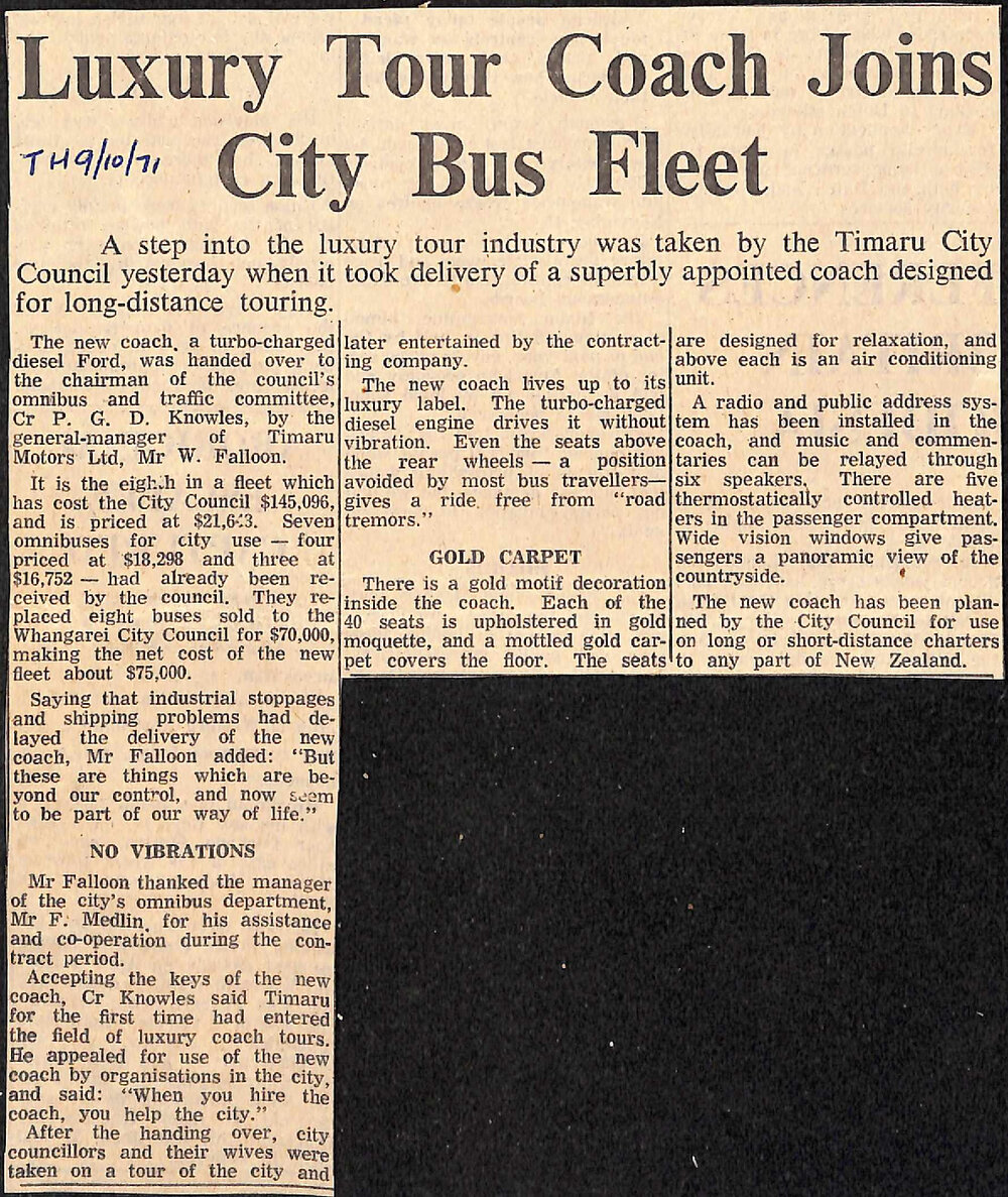 Luxury Tour Coach Joins City Bus Fleet