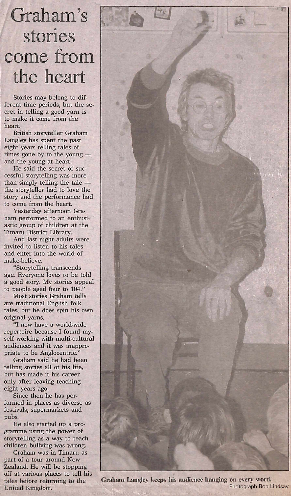 Graham's stories come from the heart