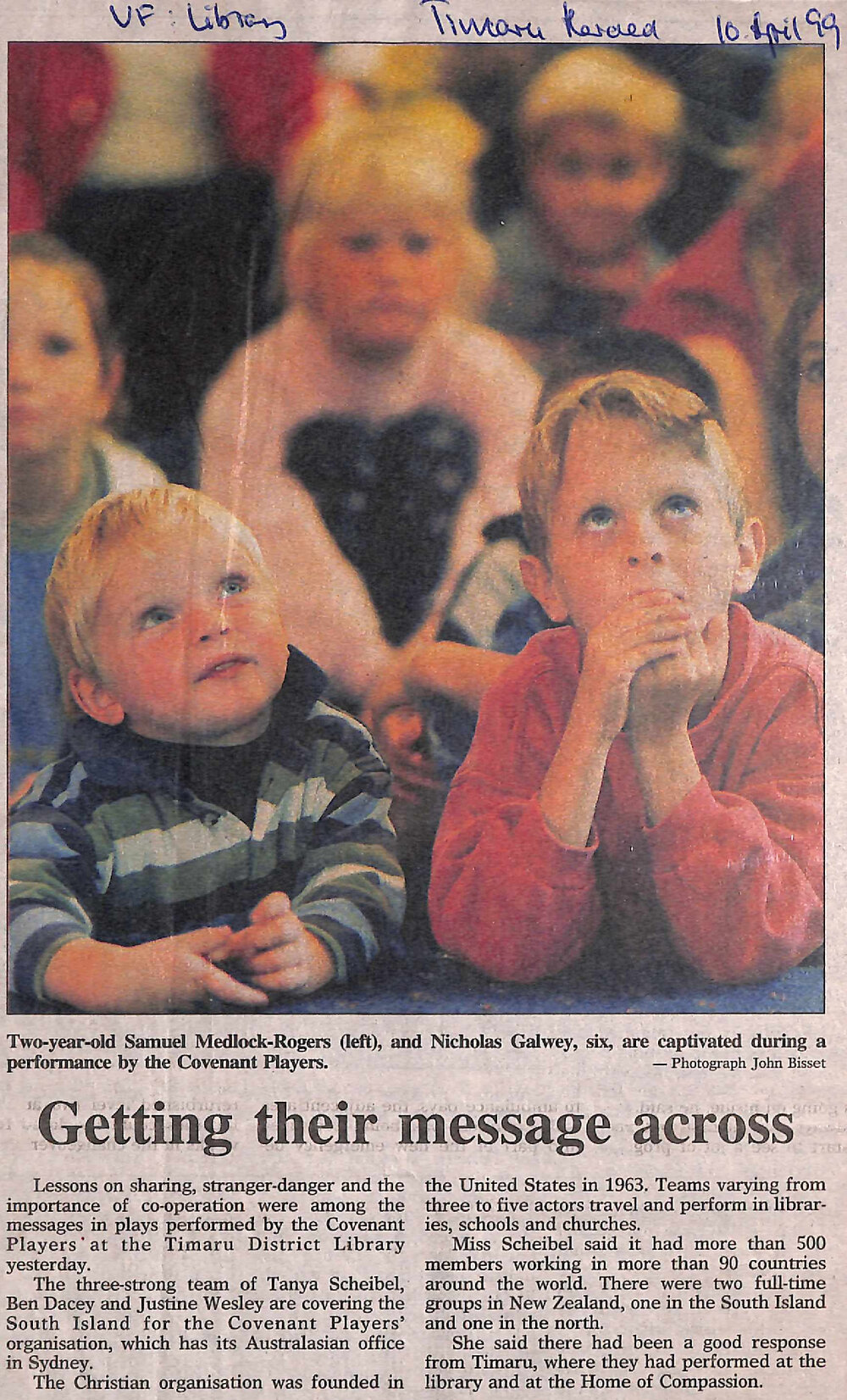 Getting their message across