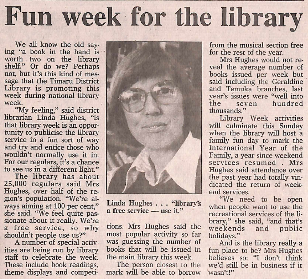 Fun week for the library