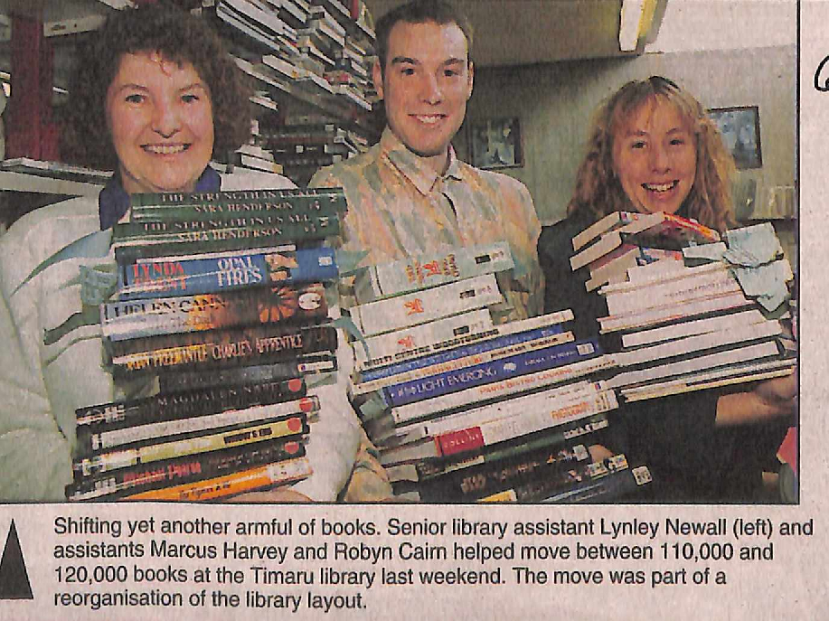 Shifting yet another armful of books