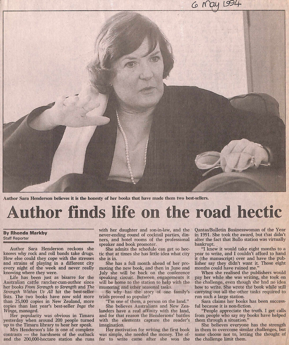 Author finds life on the road hectic