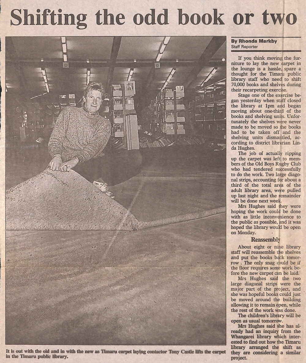 Shifting the odd book or two