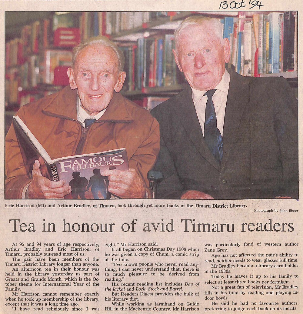 Tea in honour of avid Timaru readers