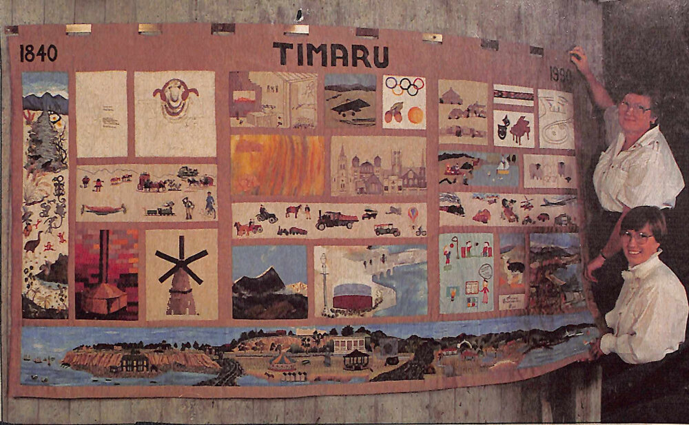 Timaru 1840-1990 library wall hanging
