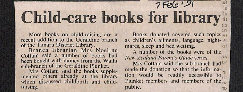 Child-care books for library