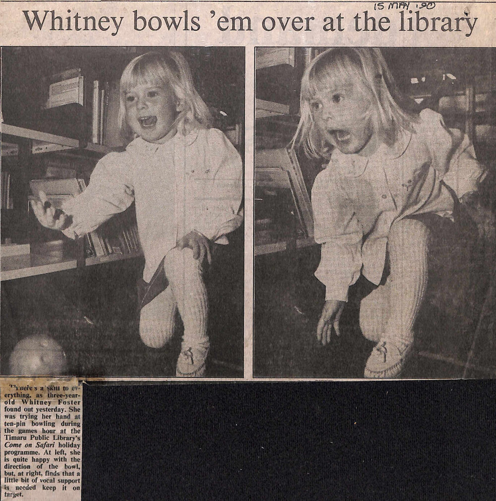 Whitney bowls 'em over at the library