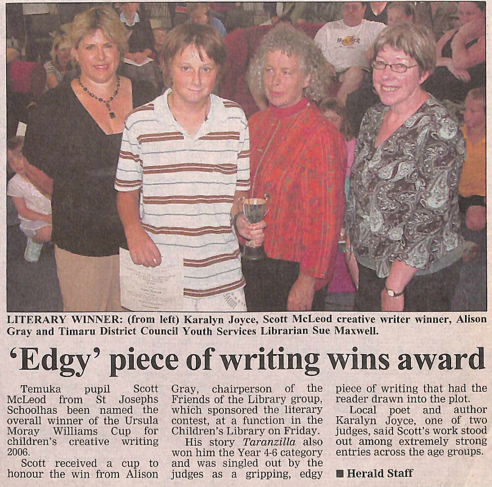  'Edgy' piece of writing wins awards