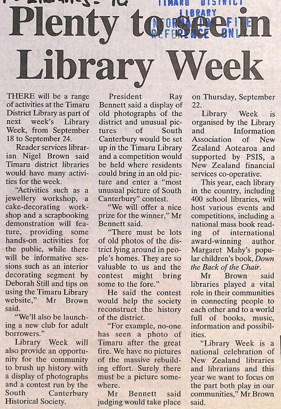 Plenty to see in Library Week