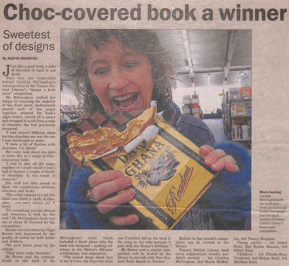 Choc-covered book a winner: Sweetest of designs