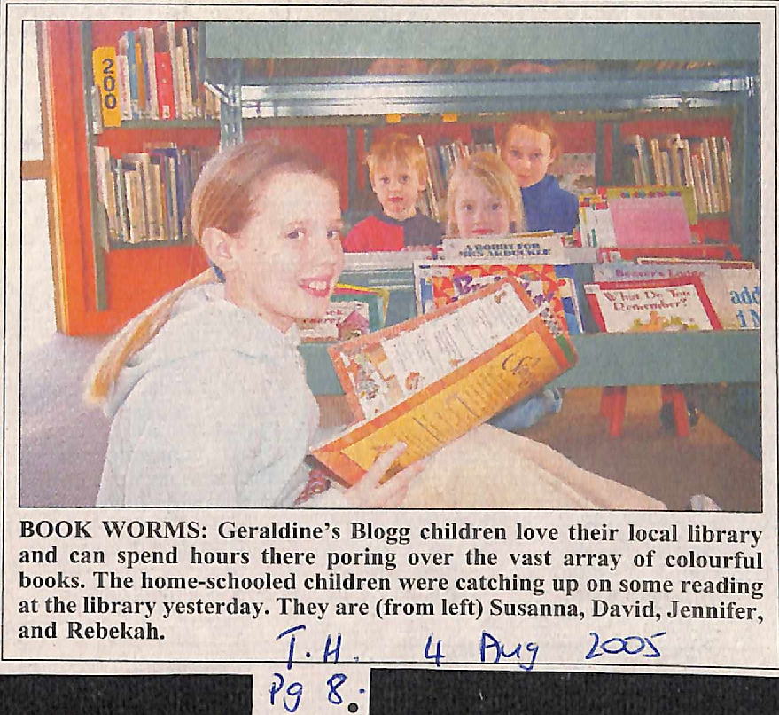 Book worms: Geraldine's Blogg children