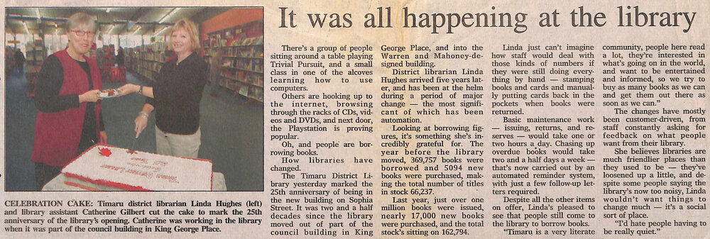 It was all happening at the library