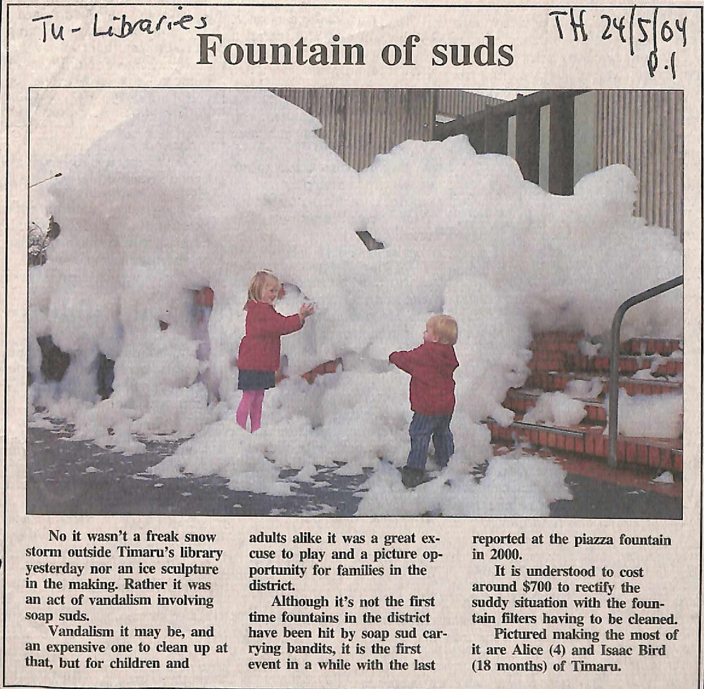 Fountain of suds