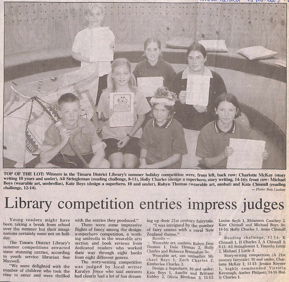 Library competition entries impress judges