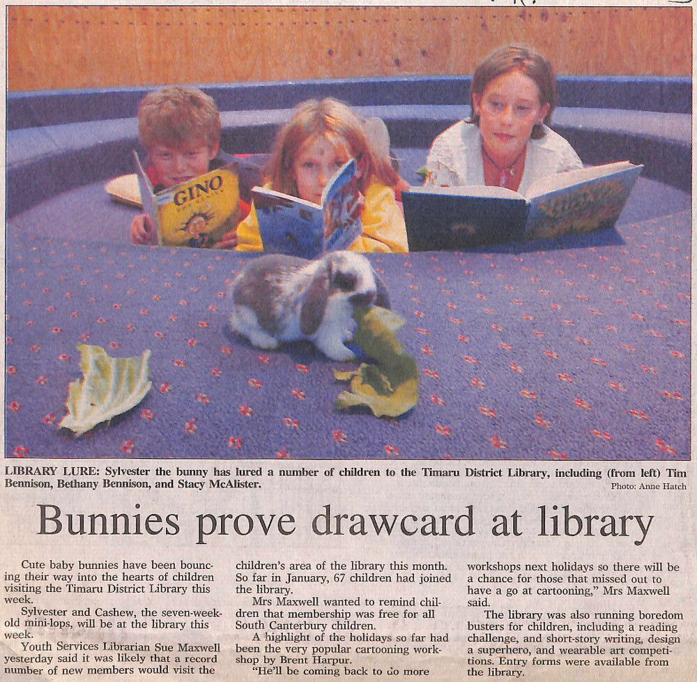 Bunnies prove drawcard at library
