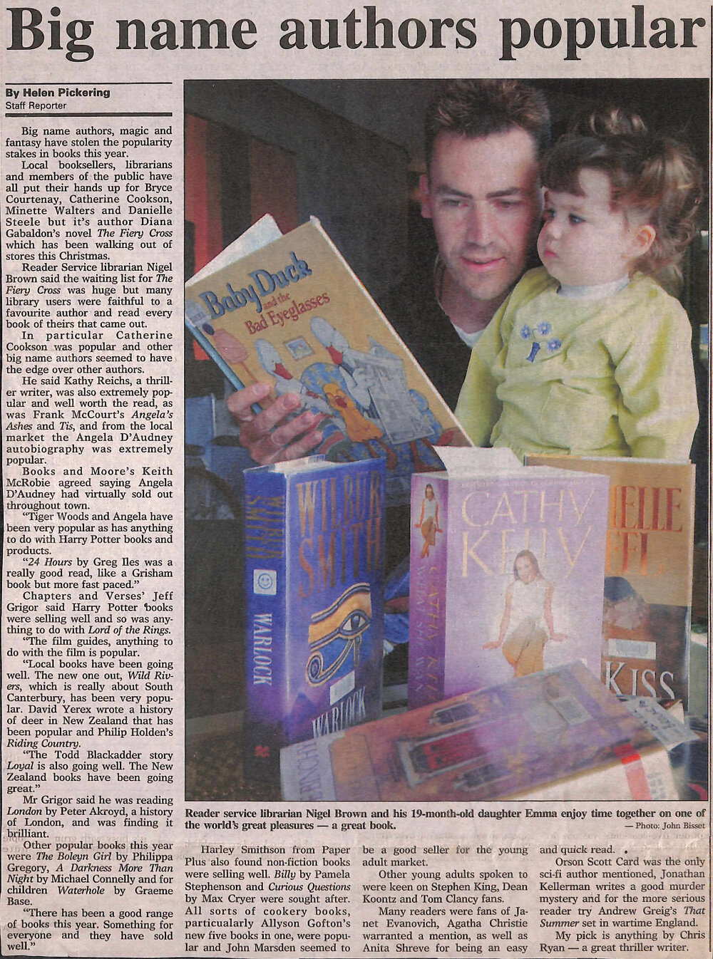 Big name authors popular