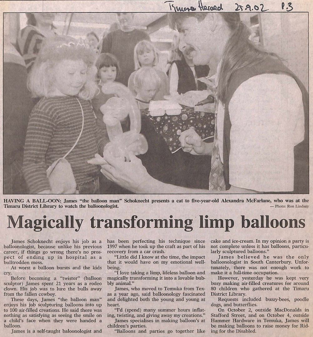 Magically transforming limp balloons