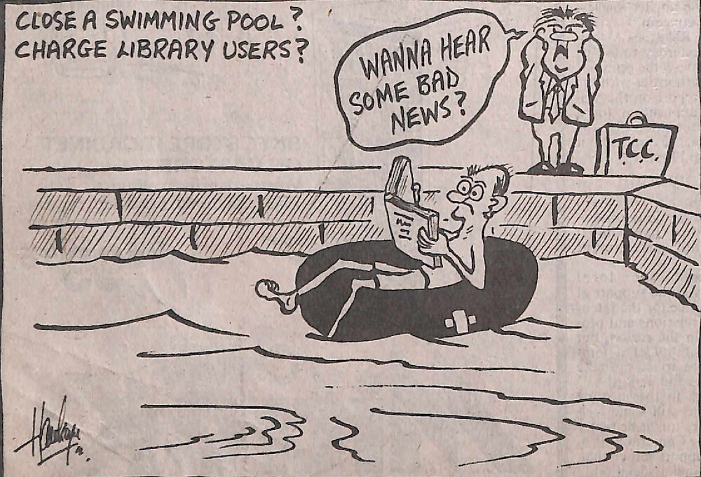 Hawkeye 'Wanna hear some bad news?' cartoon