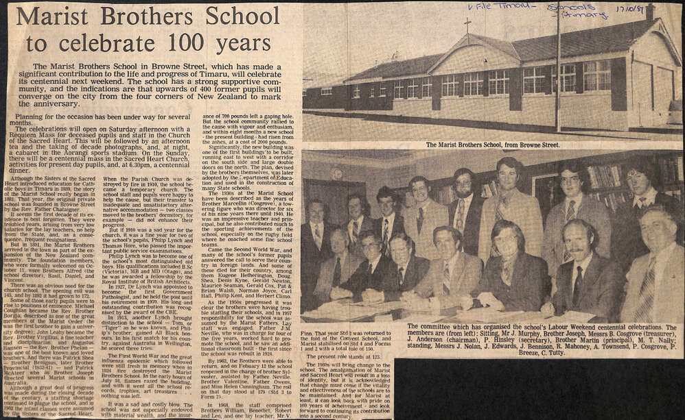 Marist Brothers School to celebrate 100 years