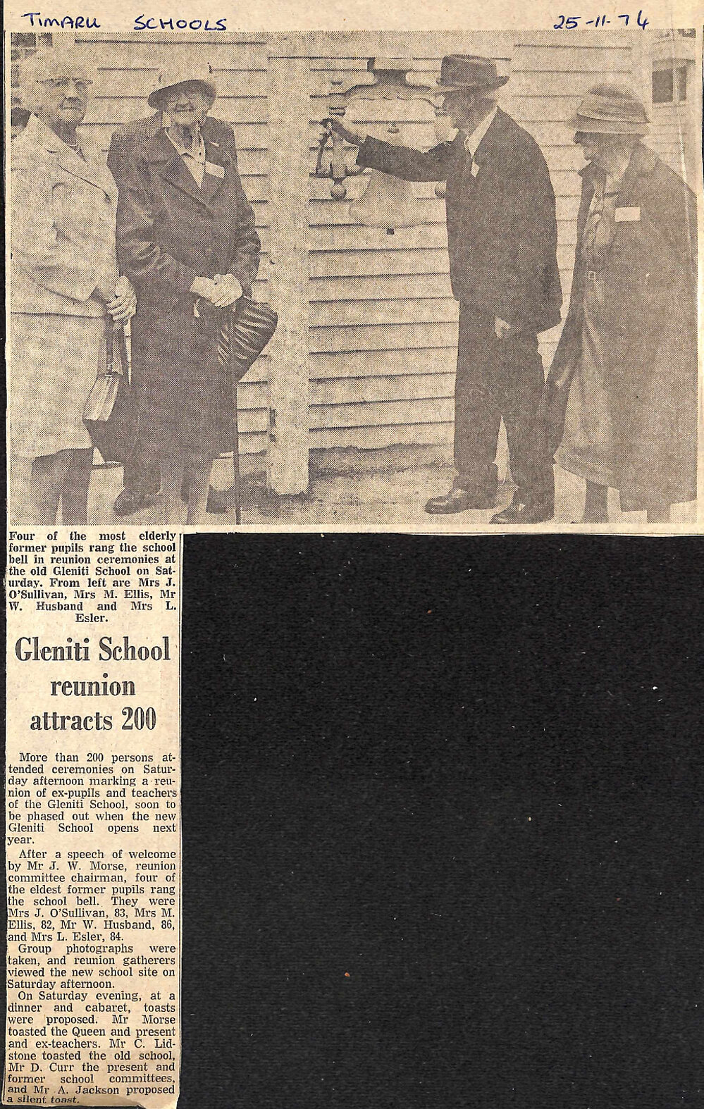 Gleniti School Reunion attracts 200