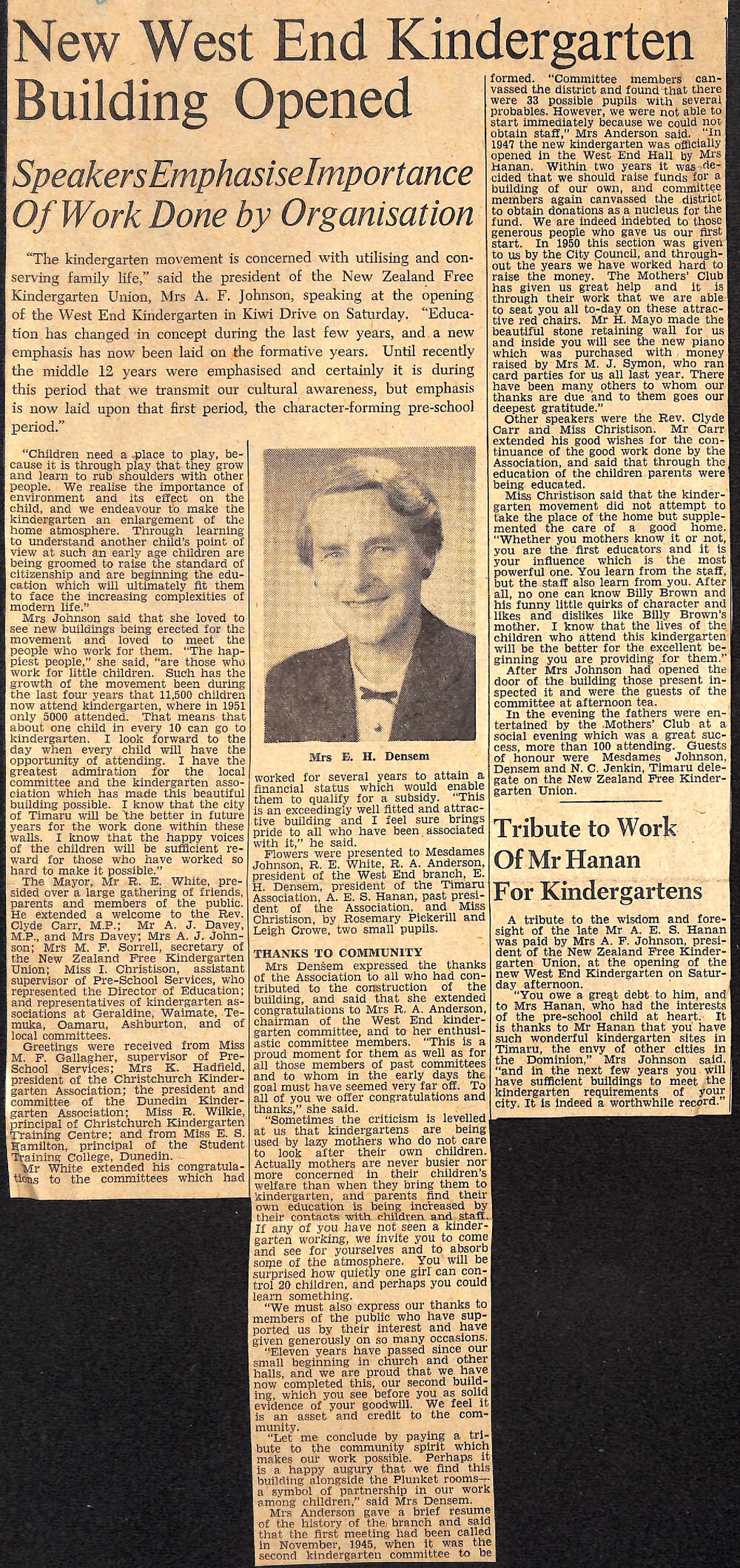 New West End Kindergarten Building Opened